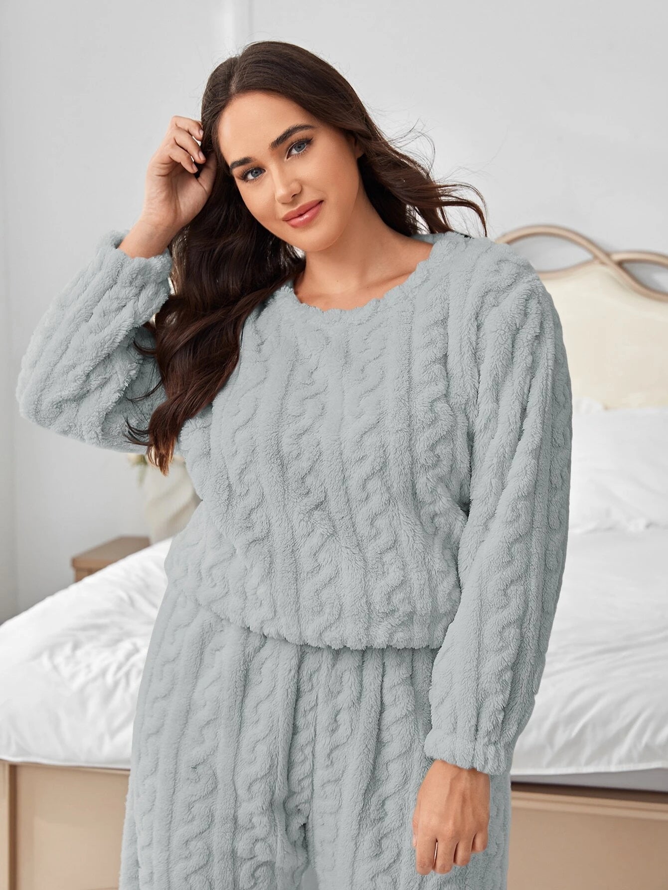 Šilta pižama SilkySet MN0384 (XL-5XL)