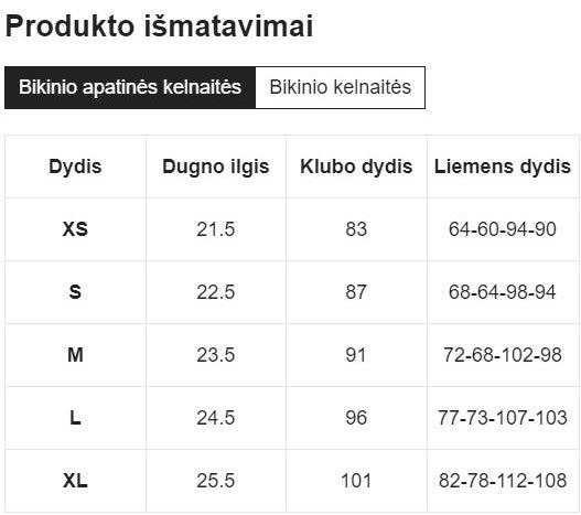 Bikini su kelnėmis SilkySet MB0107