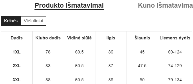 Sportinis kostiumėlis SilkySet SK0013 (XL-3XL)