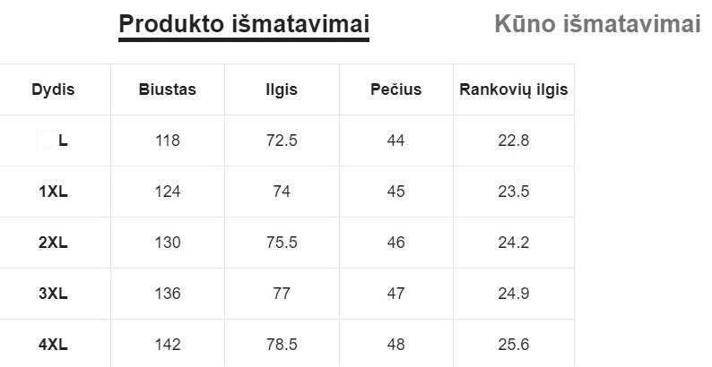 Moteriška palaidinė SilkySet WB0020 (L-4XL)