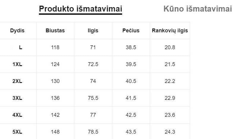 Moteriška palaidinė SilkySet WB0044 (L-5XL)