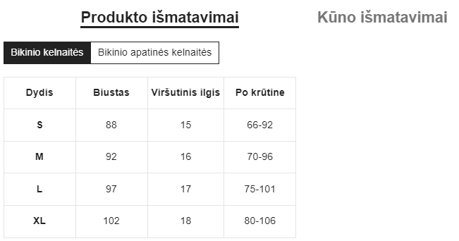 Bikini komplektas SilkySet MB0167 - 3 vnt.