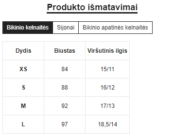 Bikini komplektas SilkySet MB0142 - 3 vnt.