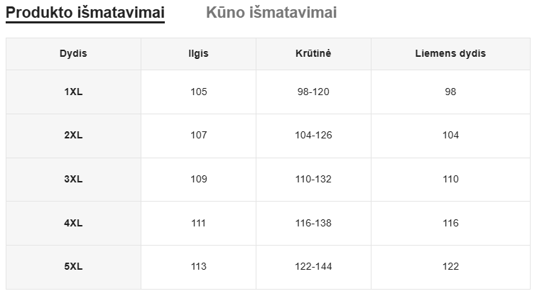 Satino naktinukai SilkySet MN0432 (XL-5XL)