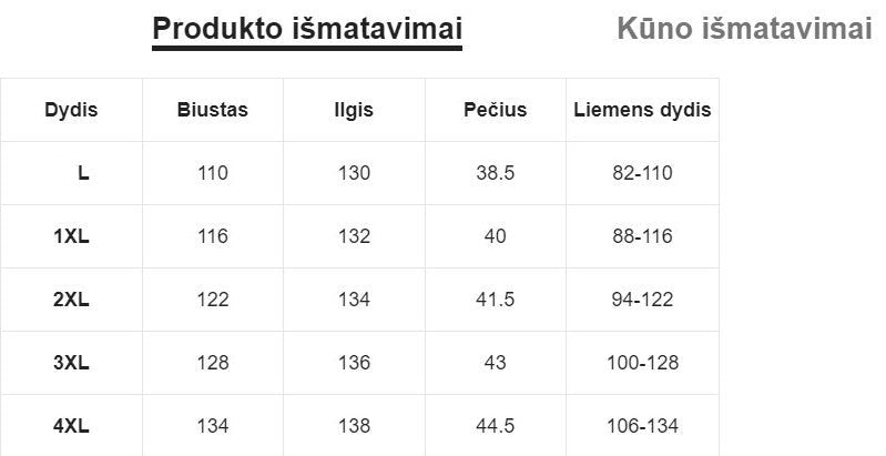 Laisvalaikio suknelė SilkySet WD0078 (L-4XL)