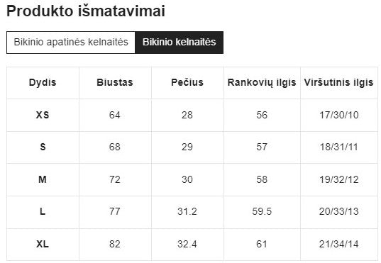 Bikini komplektas SilkySet MB0120 - 3 vnt.