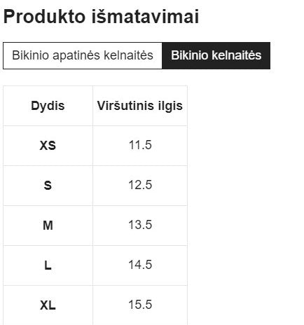 Bikini su kelnėmis SilkySet MB0107