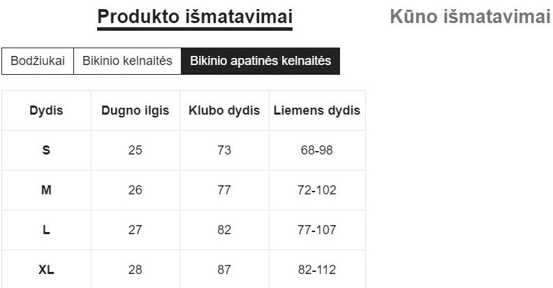 Bikini komplektas SilkySet MB0100 - 3 vnt.