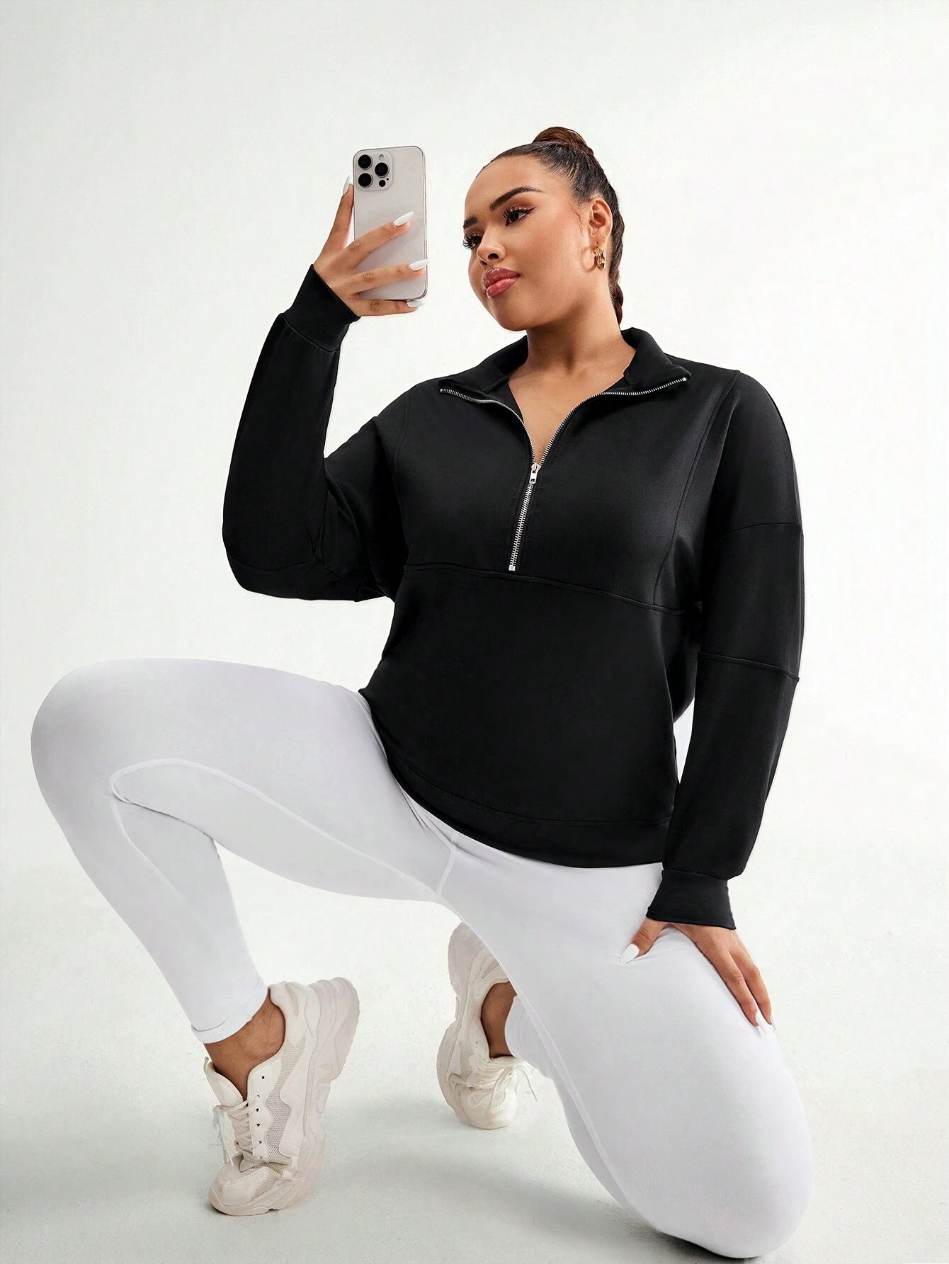 Sportiniai marškinėliai moterims SilkySet SM0011 (XL-4XL)