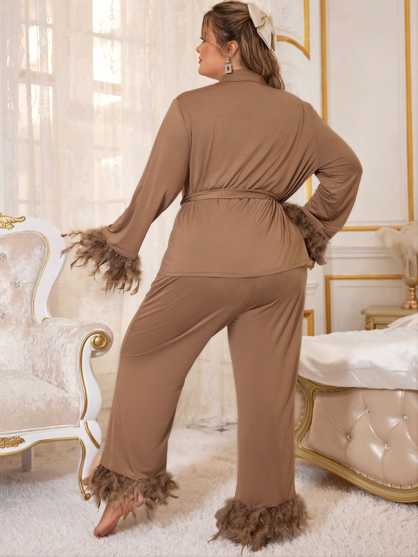 Elegantiška pižama SilkySet MN0460 (XL-4XL)