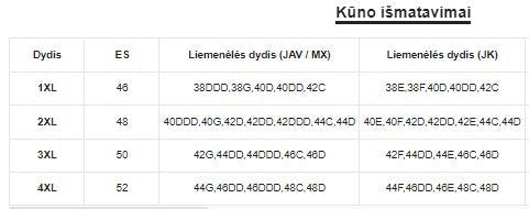 Moteriškų apatinių komplektas SilkySet MA0029 (XL-4XL)