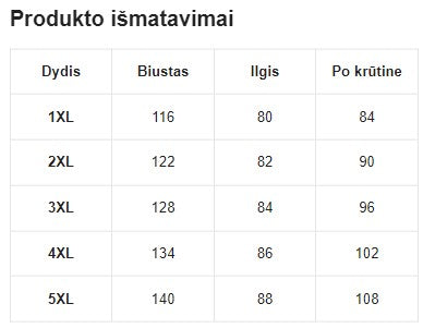 Satino naktinukai SilkySet MN0164 (XL-5XL)