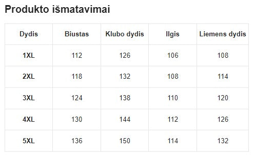Satino naktinukai SilkySet MN0163 (XL-5XL)