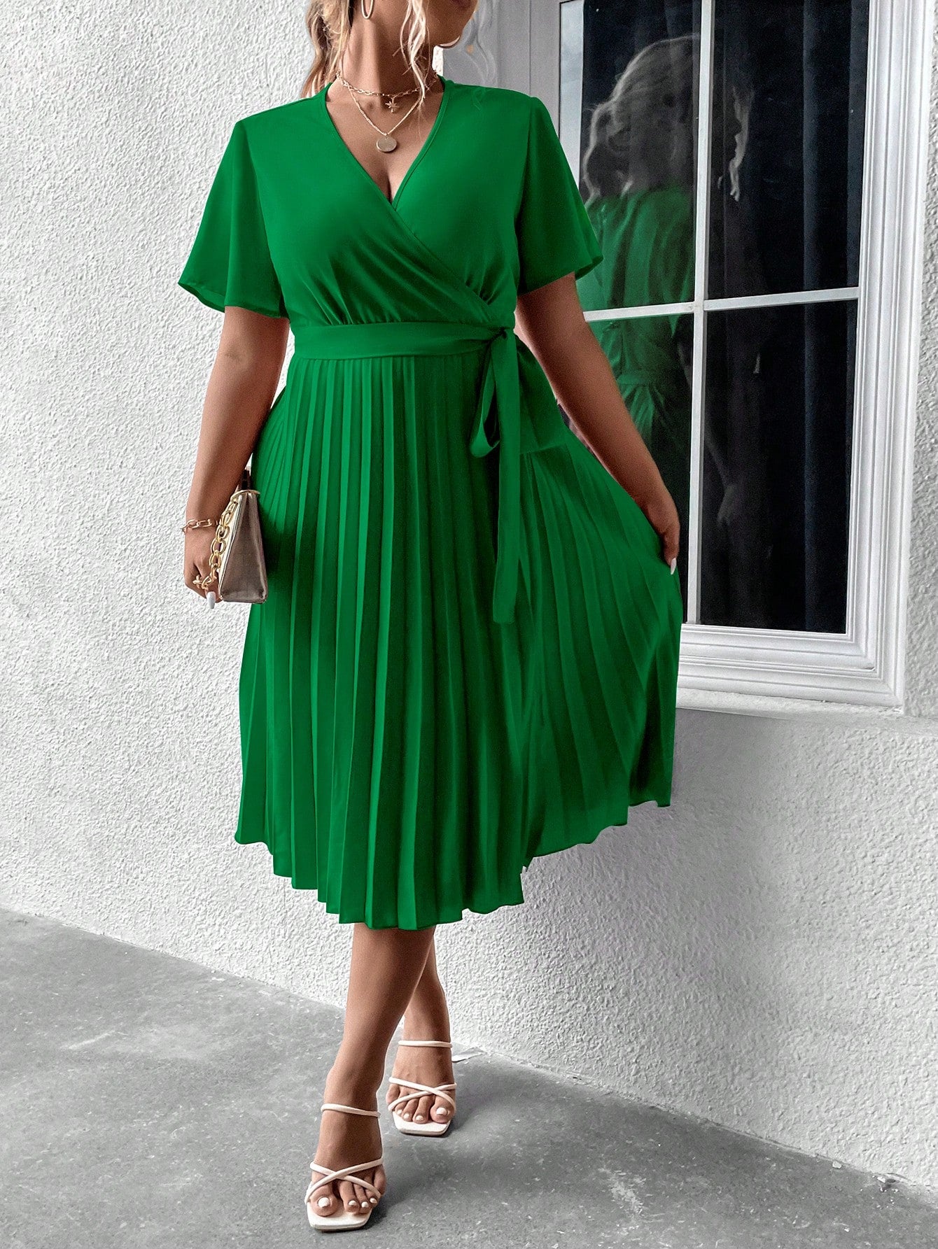 Plisuota suknelė SilkySet WD0008 (L-4XL)