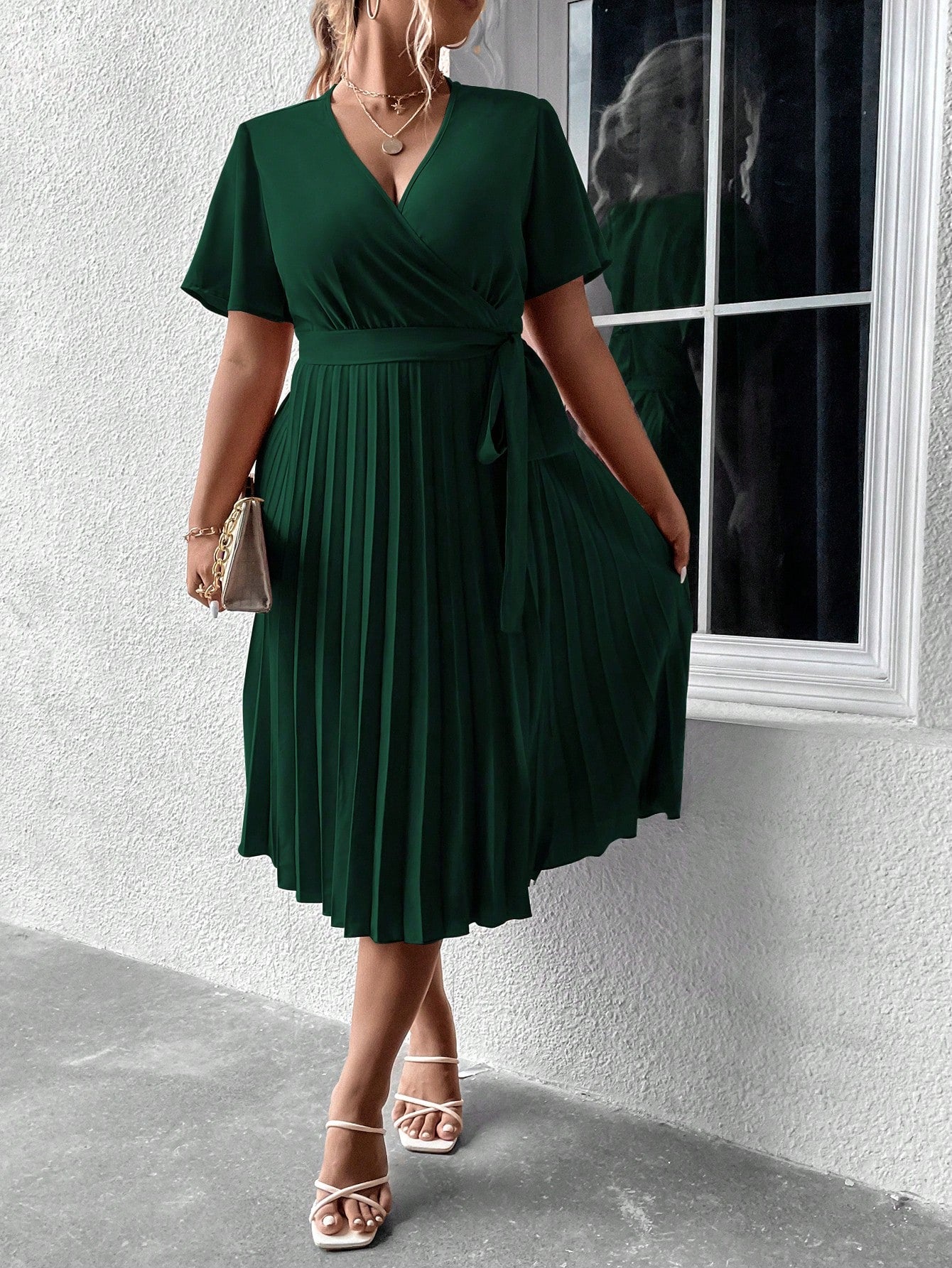Plisuota suknelė SilkySet WD0008 (L-4XL)