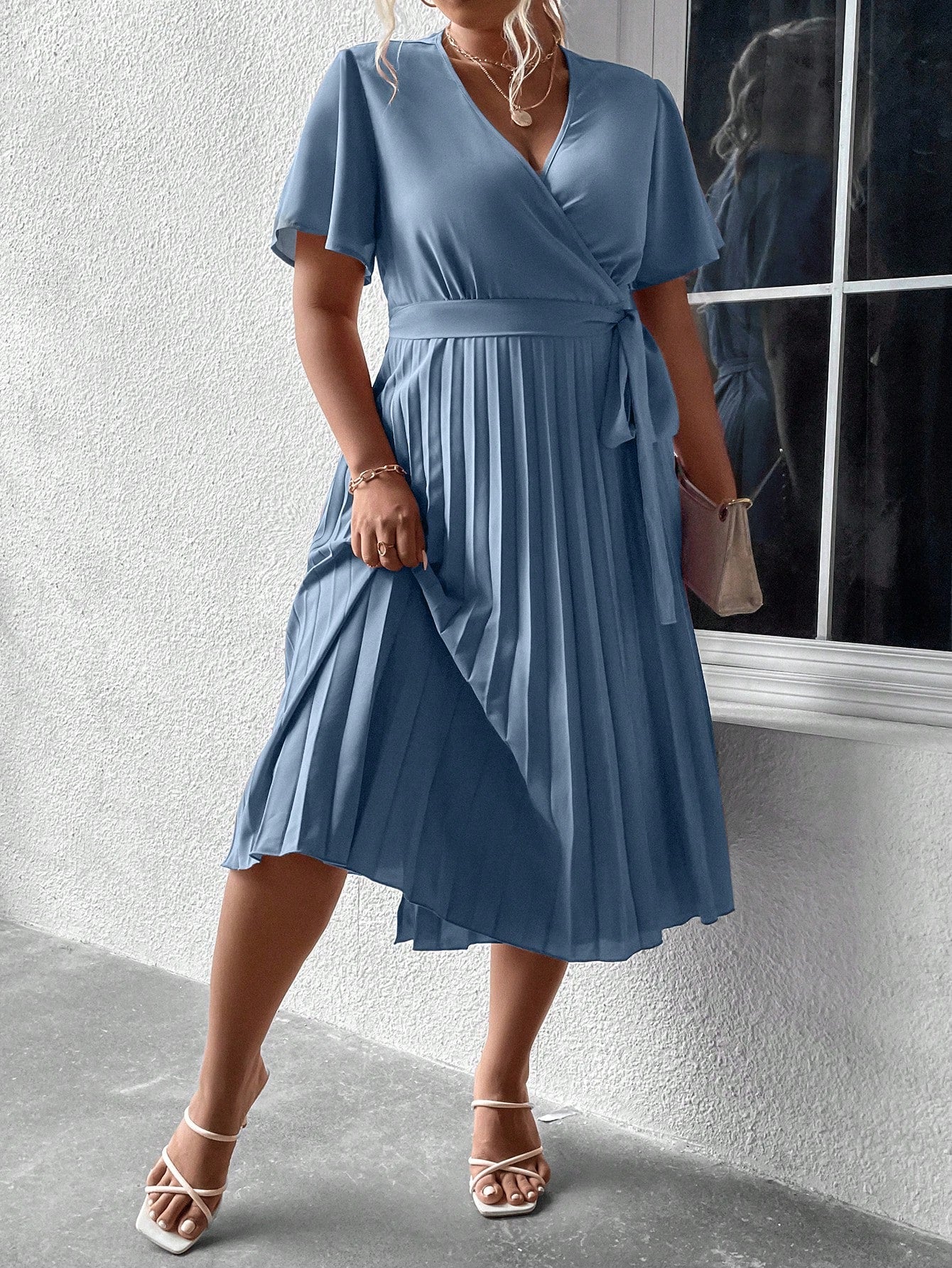Plisuota suknelė SilkySet WD0008 (L-4XL)