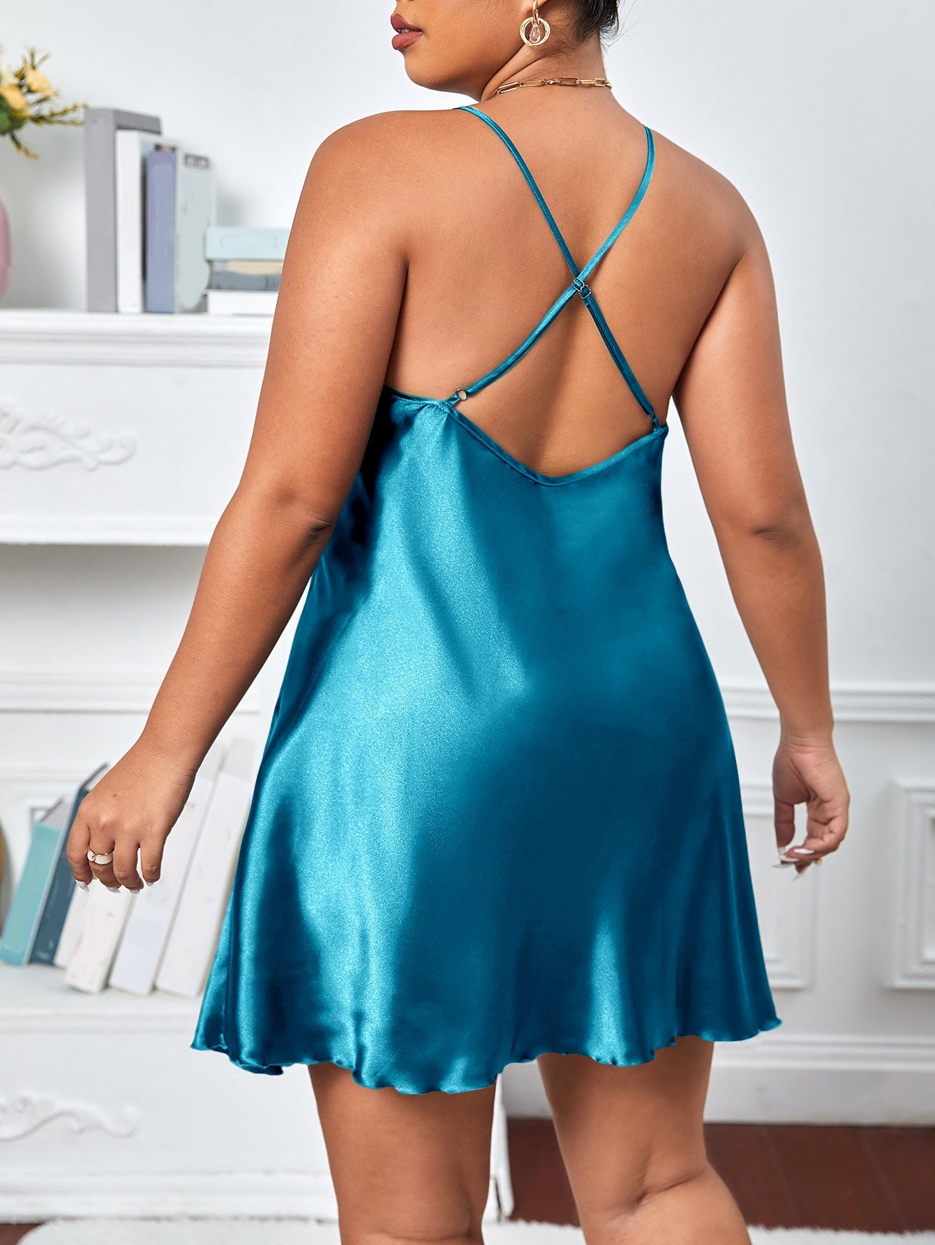 Satino naktinukai SilkySet MN0195 (XL-5XL)