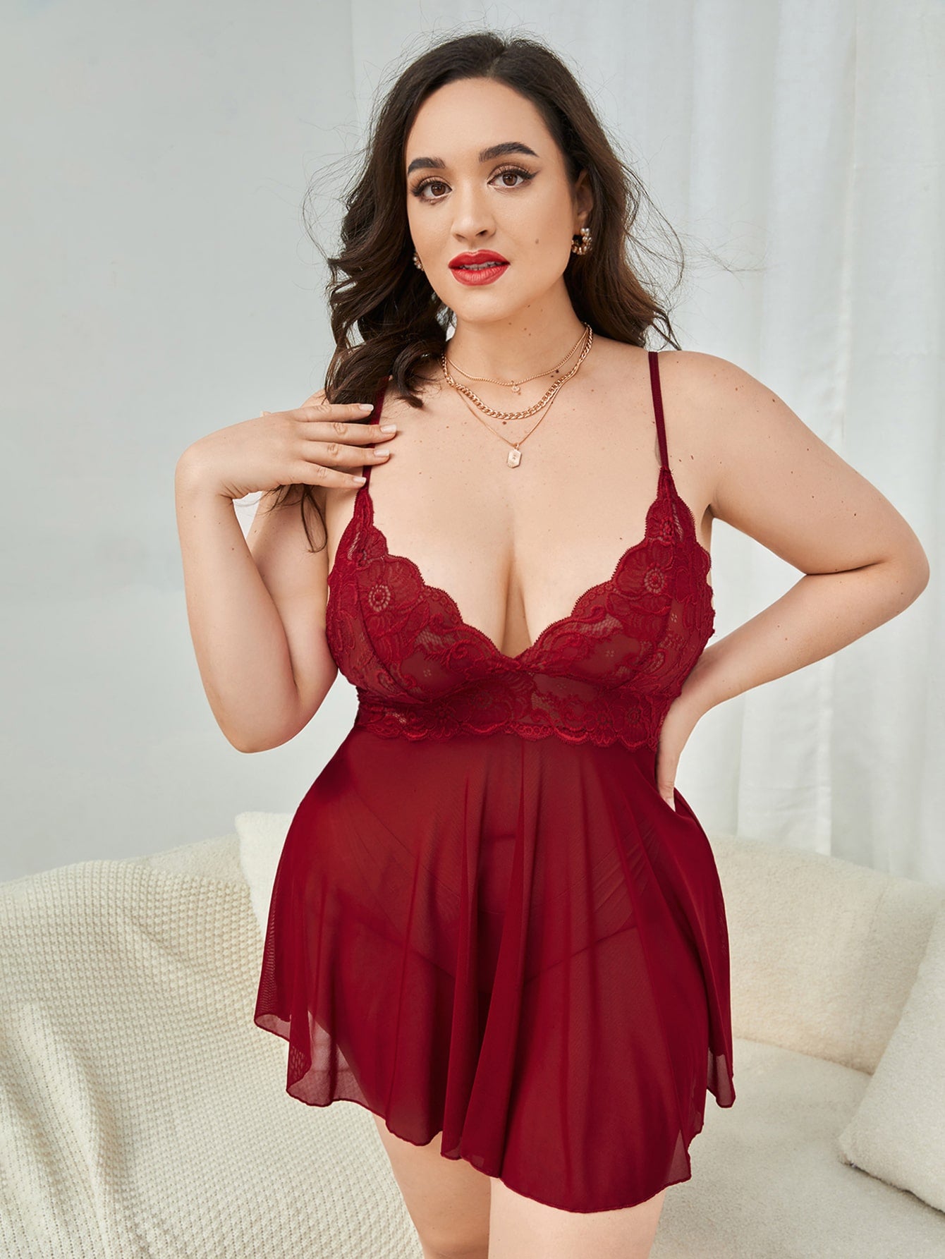 Seksualūs naktinukai (XL-4XL) SilkySet MN0191