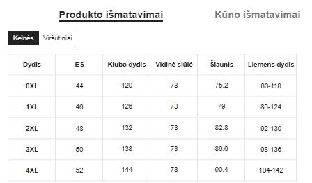 Sportinis kostiumėlis SilkySet SK0025 (L-4XL)