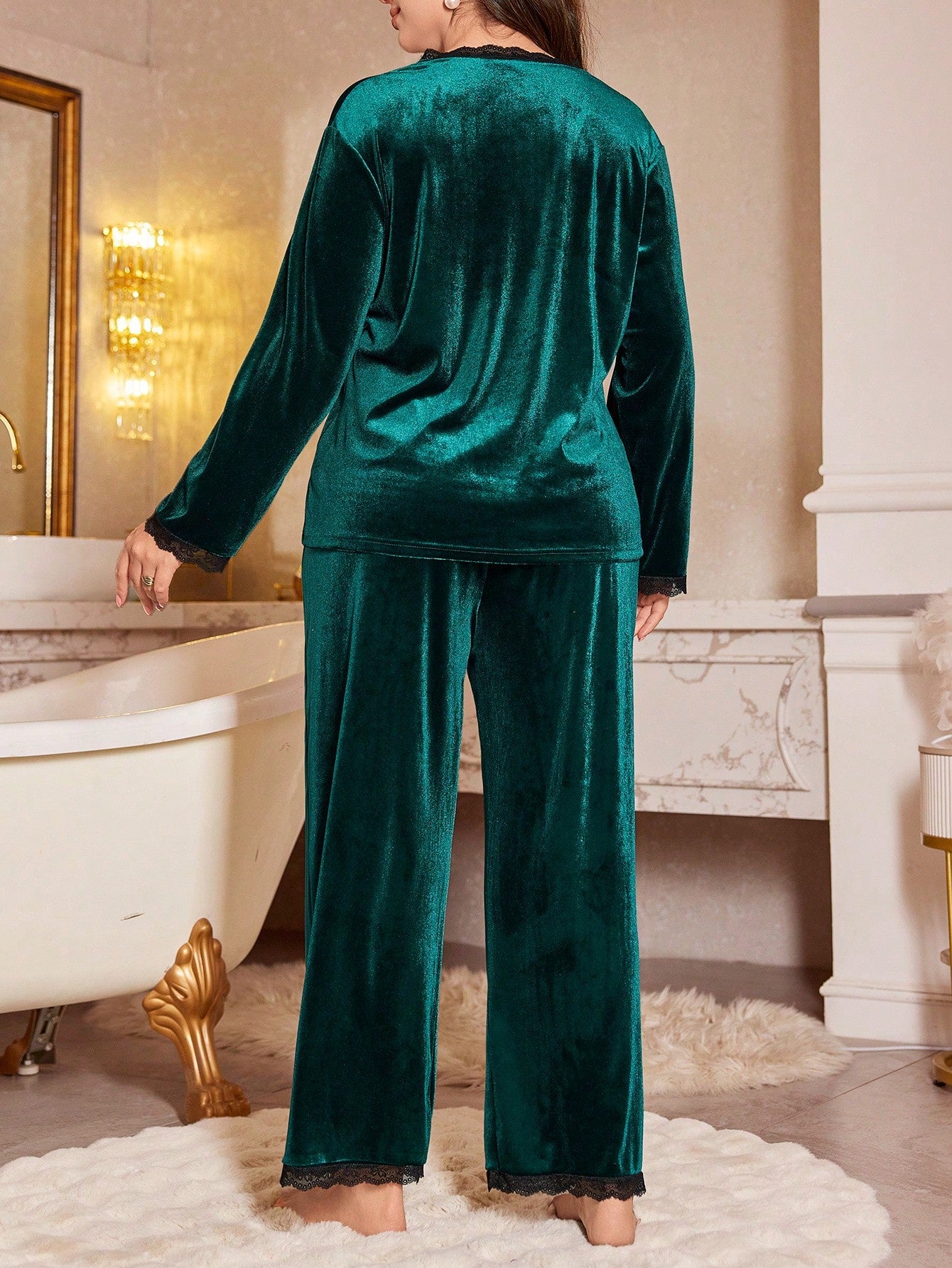 Veliūrinė pižama SilkySet MN0447 (XL-5XL)