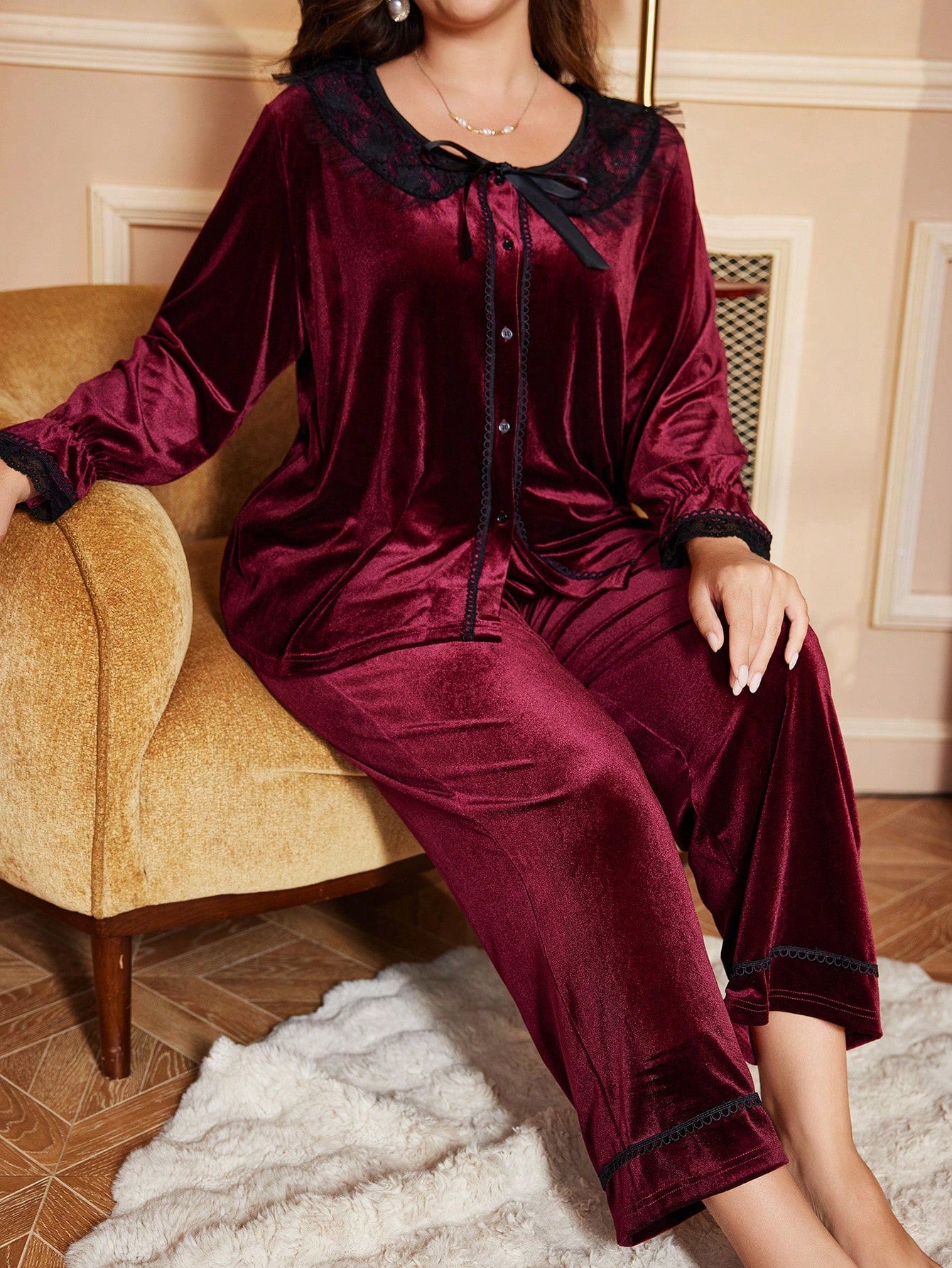 Veliūrinė pižama SilkySet MN0450 (XL-5XL)