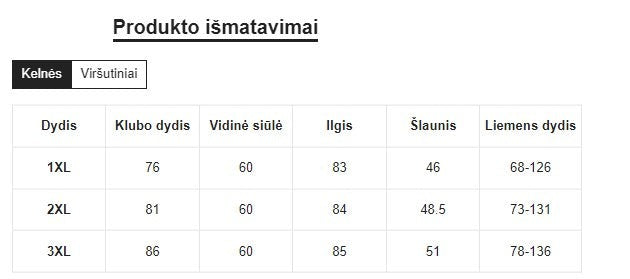 Sportinis kostiumėlis SilkySet SK0017 (XL-3XL)
