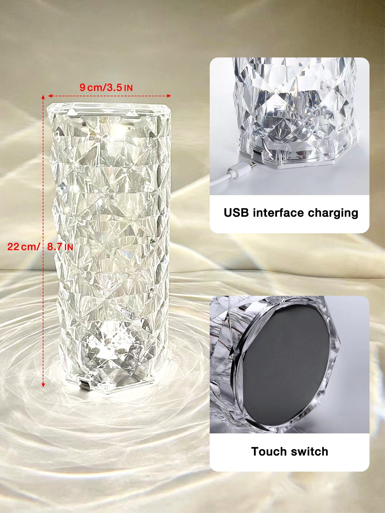Stalo LED šviestuvas Crystal SL4