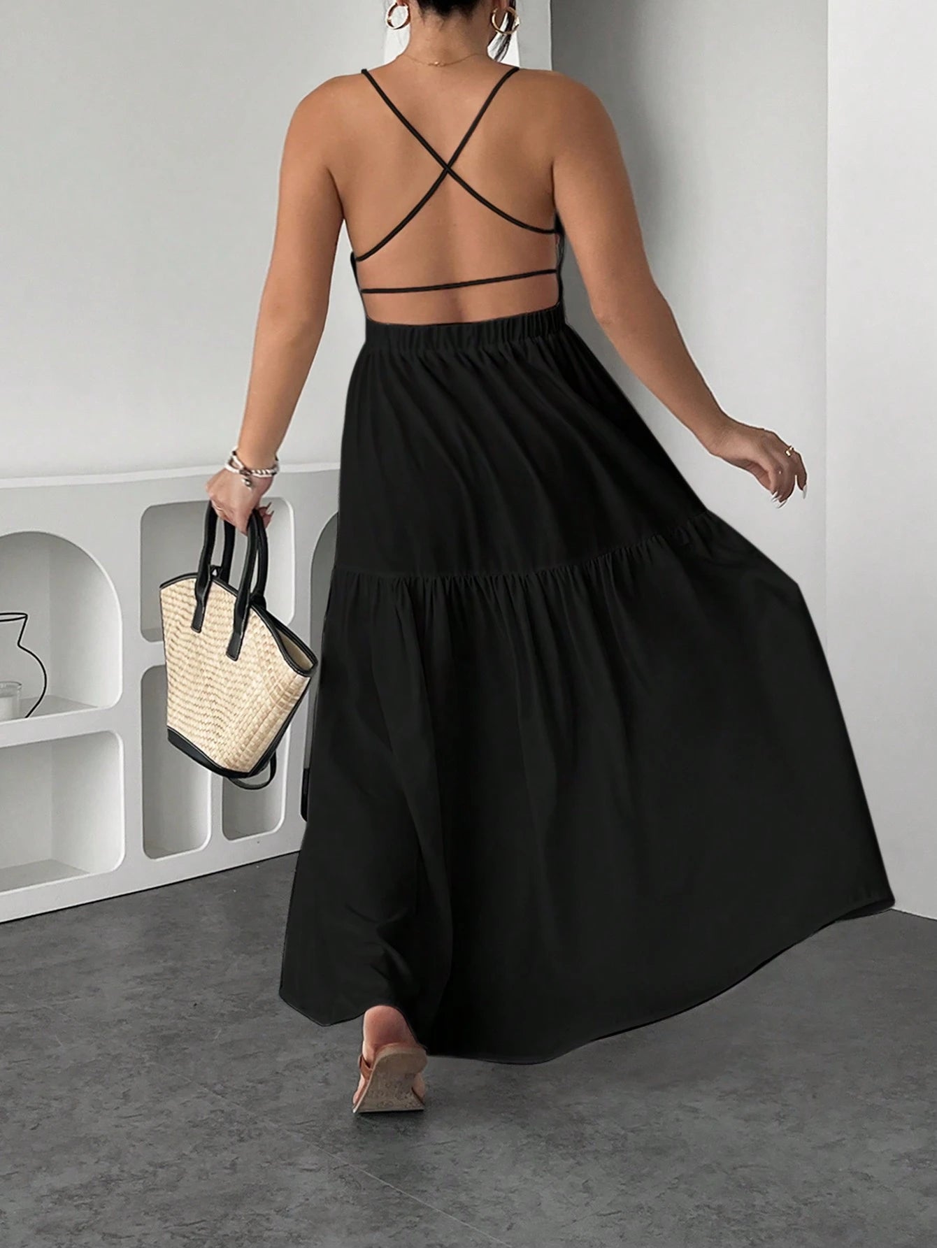 Midi suknelė SilkySet WD0170 (XL-4XL)