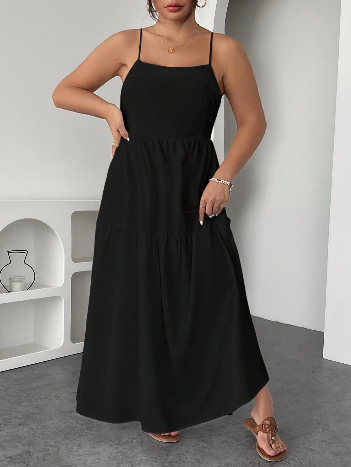 Midi suknelė SilkySet WD0170 (XL-4XL)
