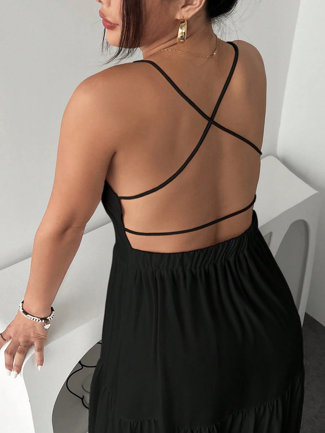 Midi suknelė SilkySet WD0170 (XL-4XL)