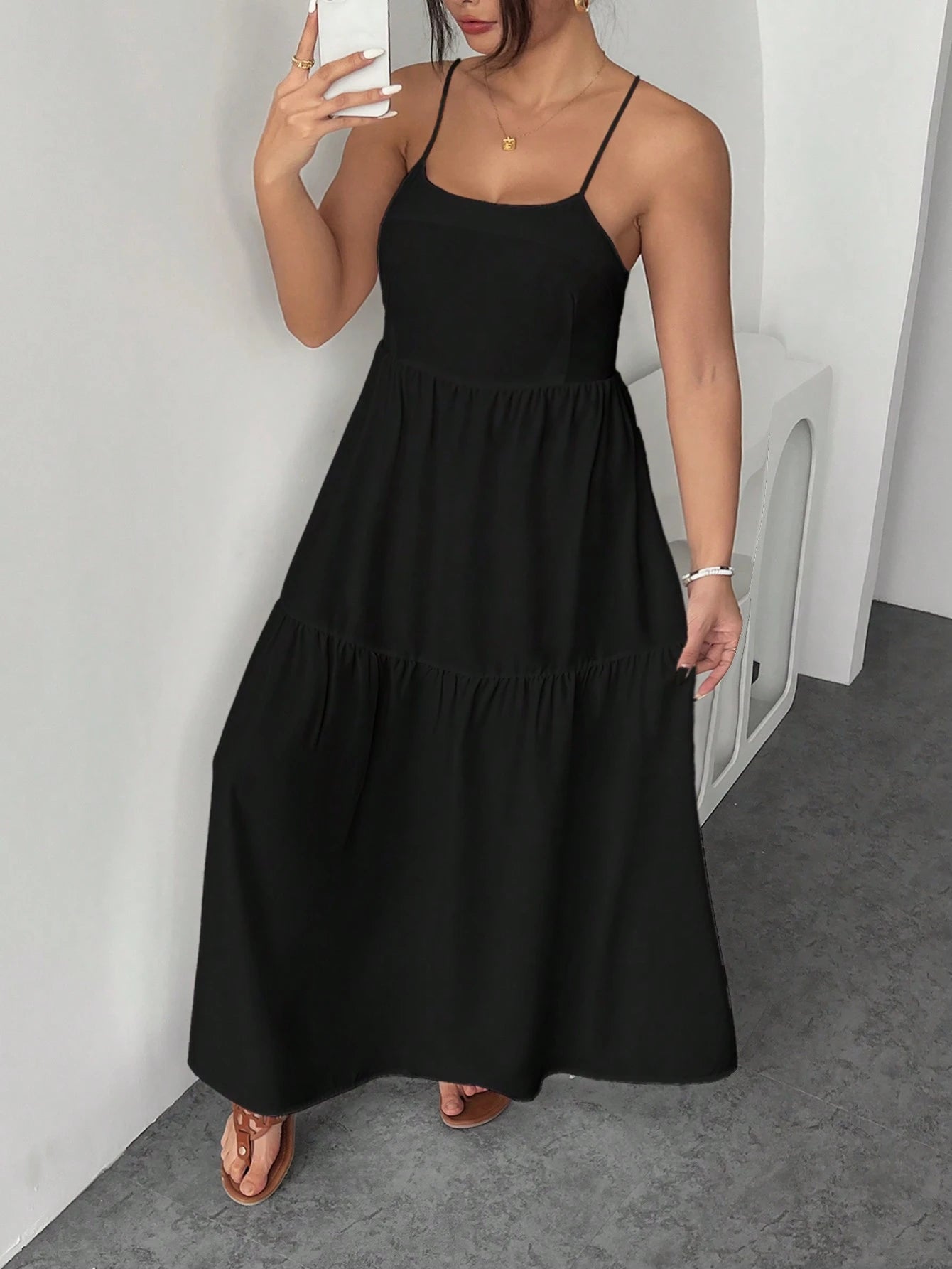 Midi suknelė SilkySet WD0170 (XL-4XL)