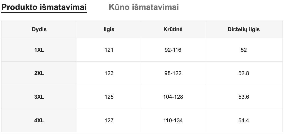 Satino naktinukai SilkySet MN0569 (XL-4XL)