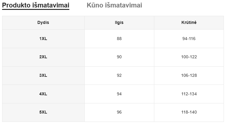 Satino naktinukai SilkySet MN0426 (XL-5XL)