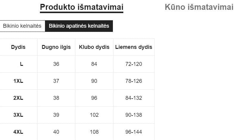 Maudymosi kostiumėlis SilkySet MB0072 (L-4XL)