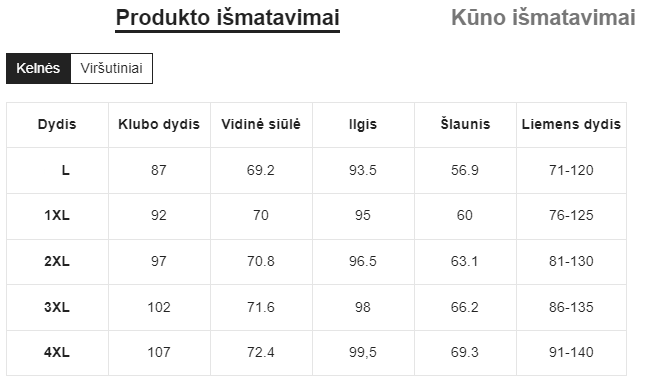 Sportinis kostiumėlis SilkySet SK0029 (L-4XL)