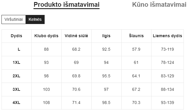 Sportinis kostiumėlis SilkySet SK0035 (L-4XL)