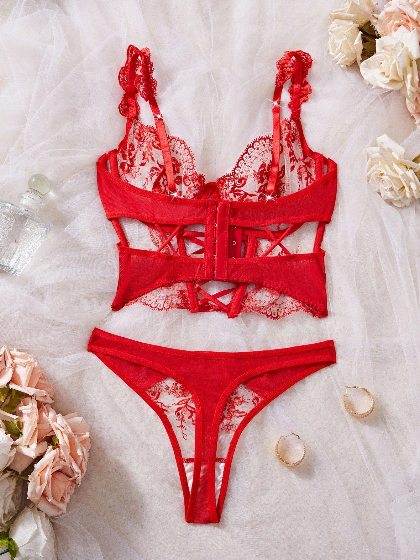 Seksualių apatinių komplektas SilkySet MA0246