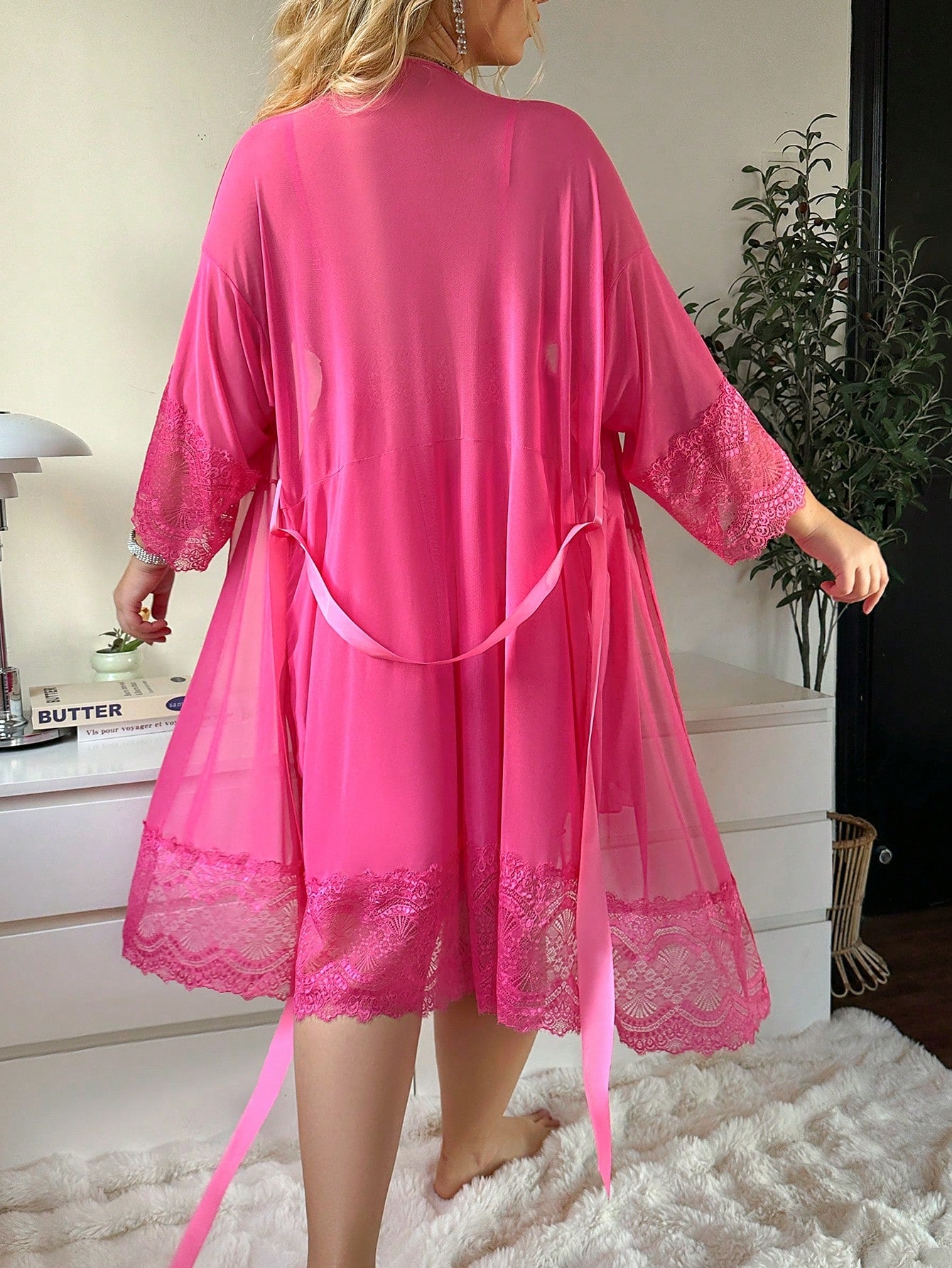Seksualūs naktinukai ir chalatas (XL-5XL) SilkySet MN0038