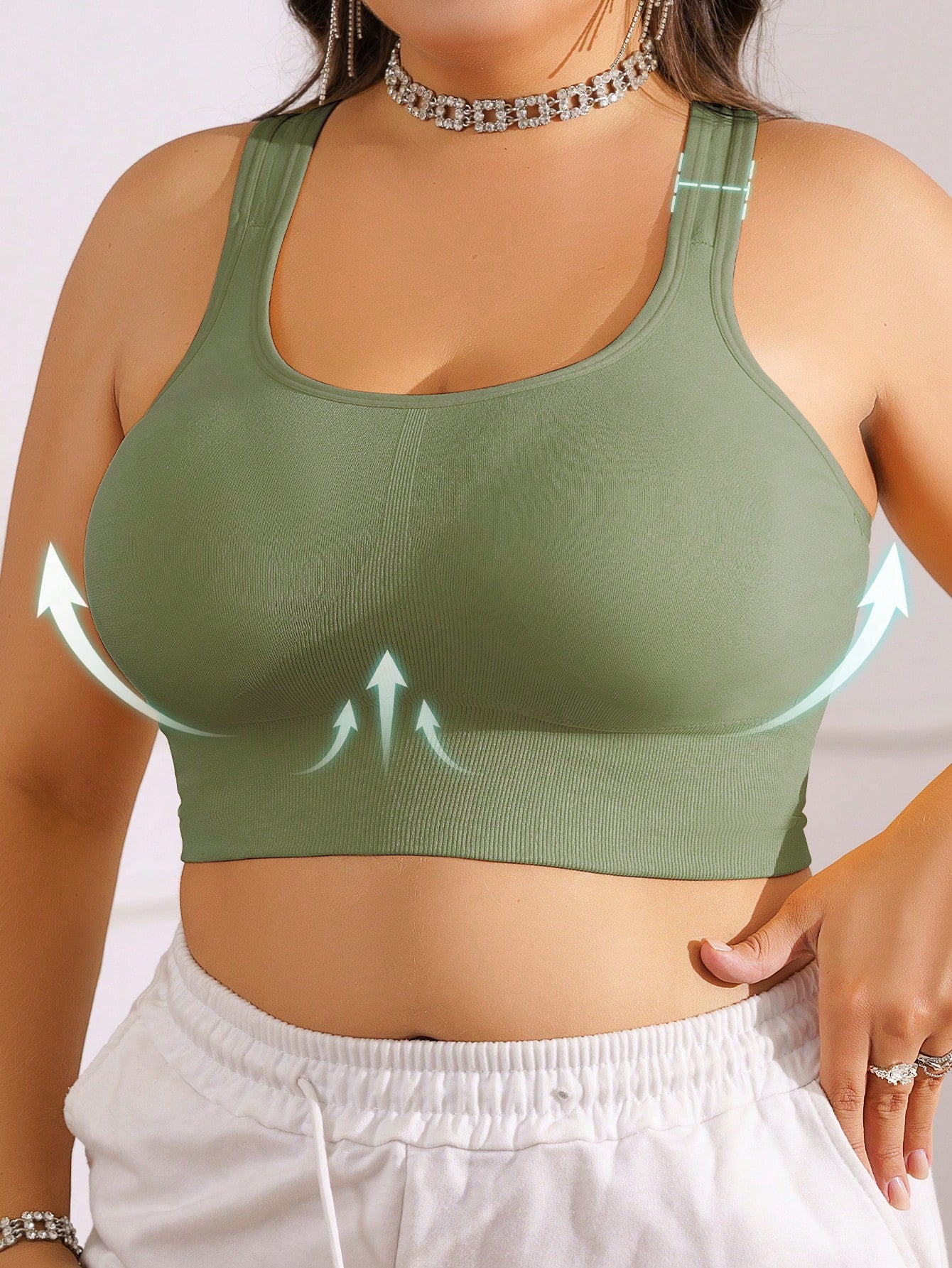 Sportinė liemenėlė SilkySet ML0056 (L-3XL)