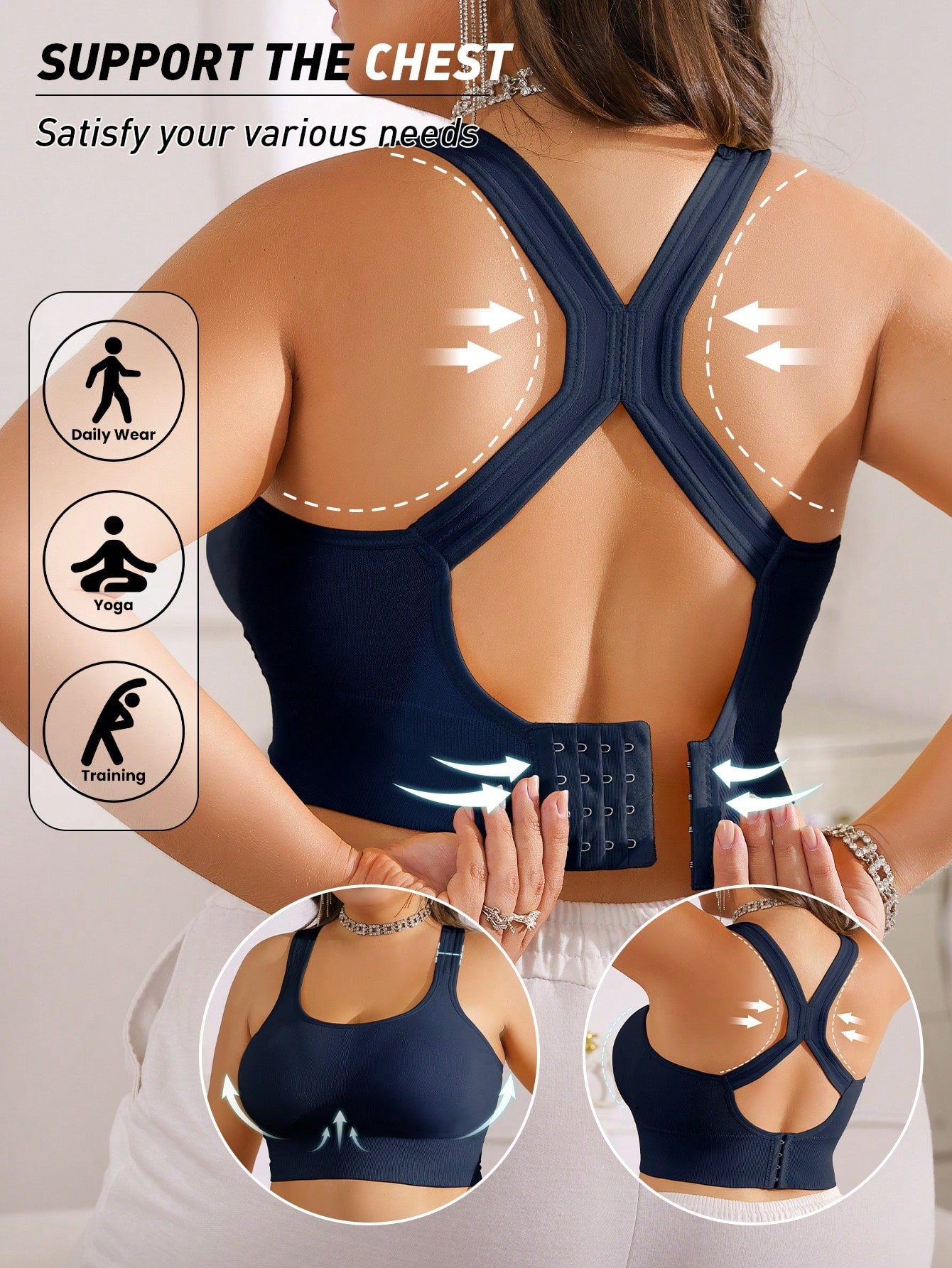 Sportinė liemenėlė SilkySet ML0056 (L-3XL)