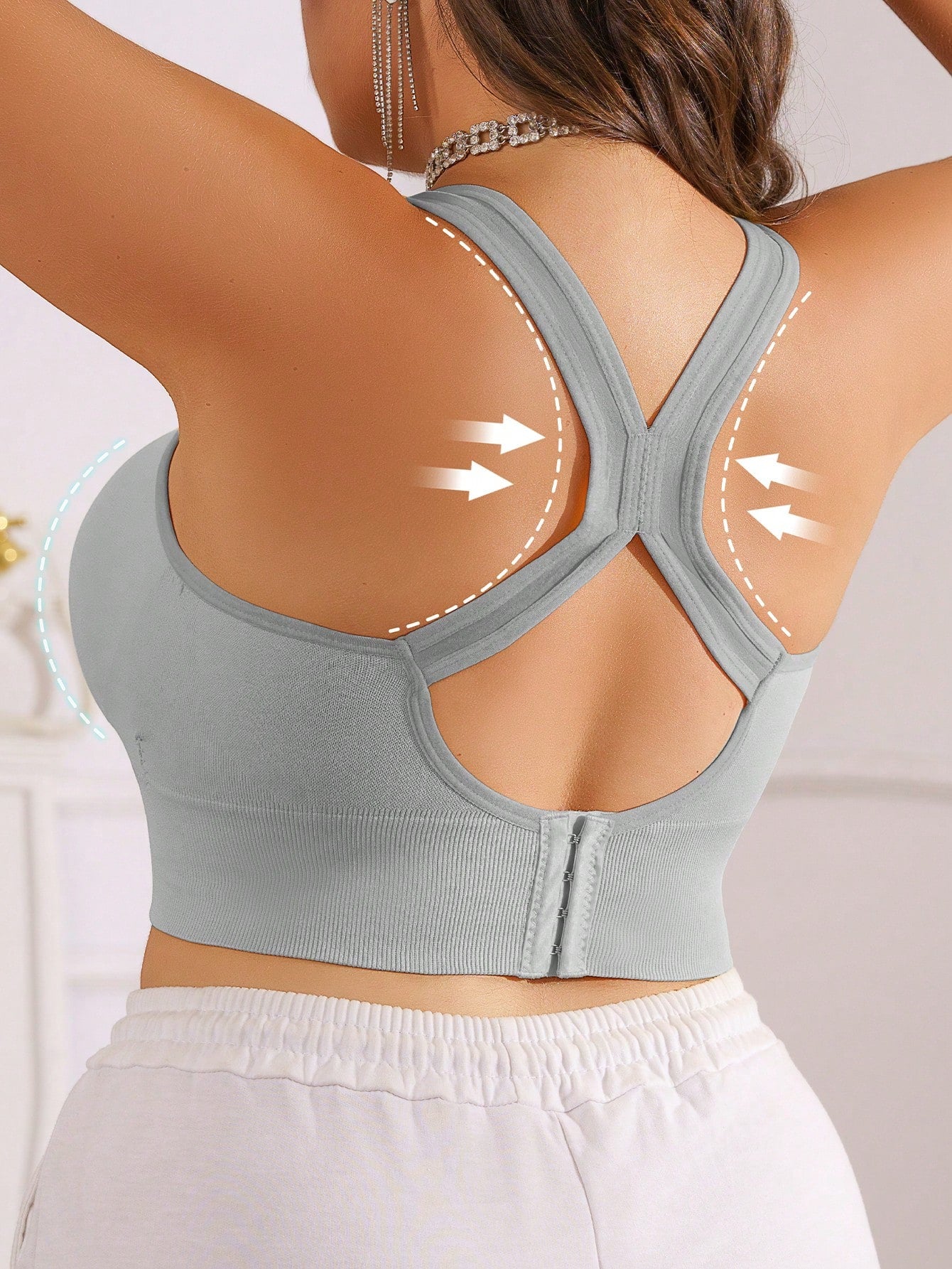 Sportinė liemenėlė SilkySet ML0056 (L-3XL)