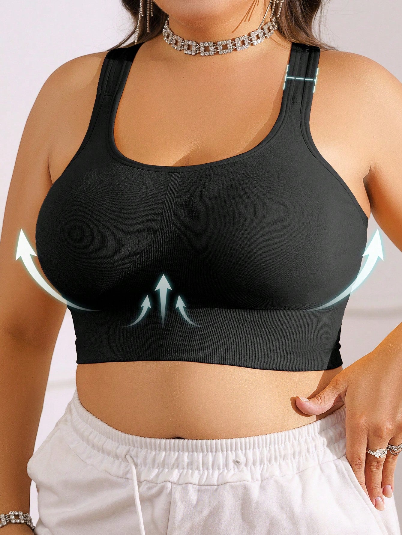 Sportinė liemenėlė SilkySet ML0056 (L-3XL)